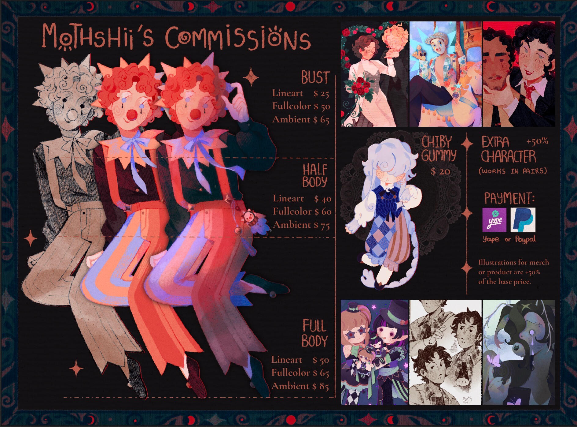Commission card